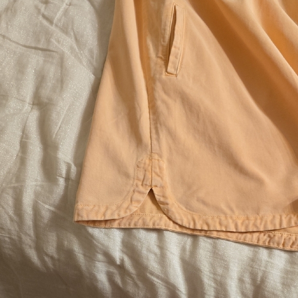 All Saints Soft Peach Off-Shoulder Mini Dress - Picture 12 of 13
